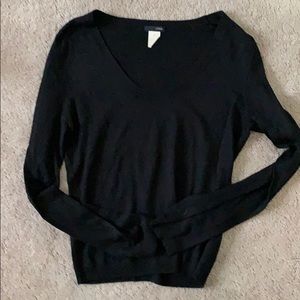 J Crew Pull over black sweater